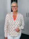Emily Van Den Bergh - Bluse Cherry / weiß-rot