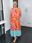 Emily Van Den Bergh - Maxikleid Zebra / orange-pink
