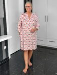 Emily Van Den Bergh - Kleid Ethno / weiß-multicolour