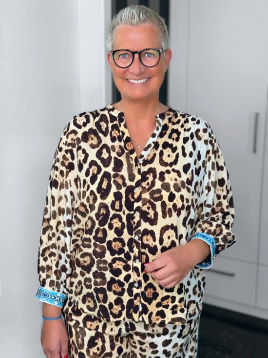 Emily Van Den Bergh - Bluse Leo / leo-blau