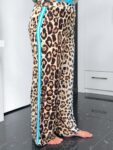 Emily Van Den Bergh - Wideleg Pants Galon / leo-blau