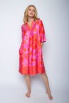 Emily Van Den Bergh - Kleid Floral / pink-orange