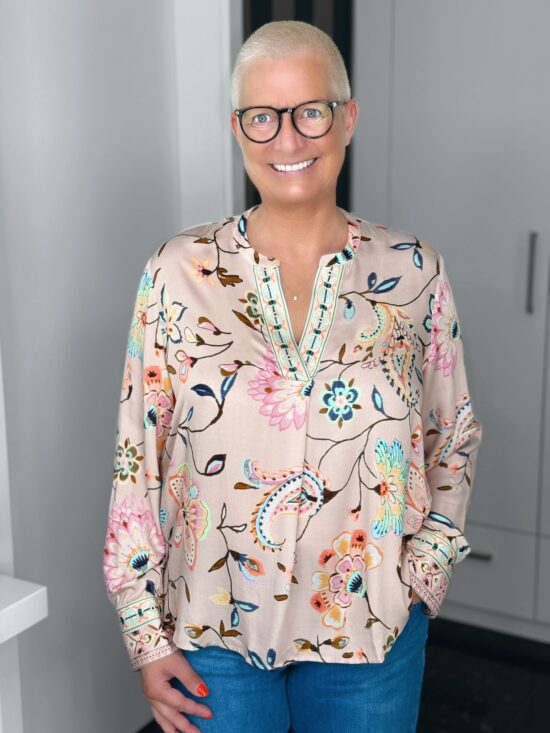 Emily Van Den Bergh - Bluse Boho / sand-multicolour