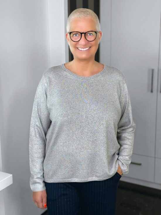 MILANO ITALY - Pullover Silver / silber-grau
