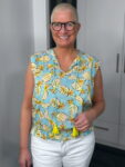 Emily van den Bergh Blusen-Top Pineapple in blau-multicolour