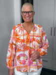 Emily van den Bergh Bluse Beach in orange-pink
