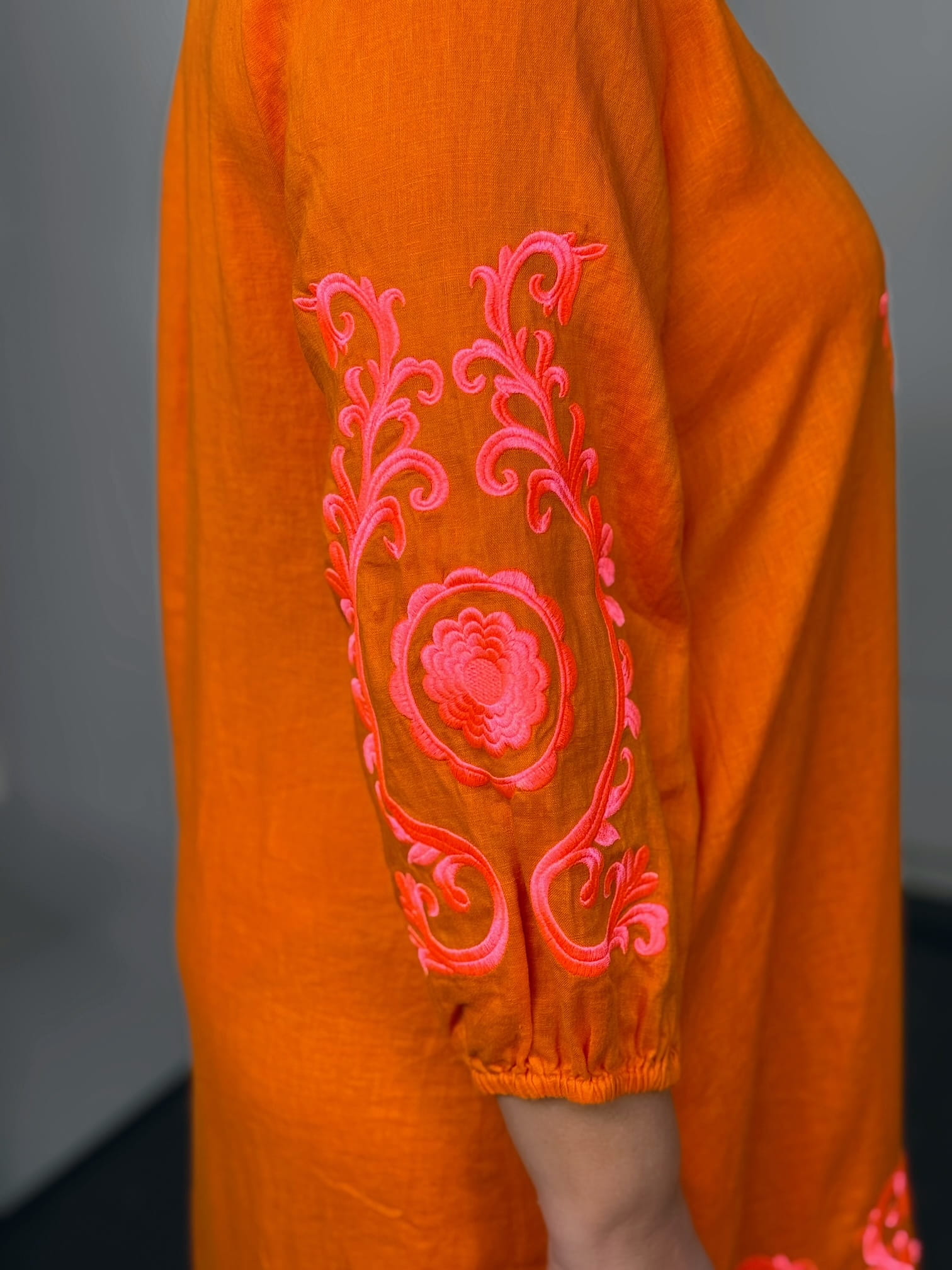 Emily van den Bergh-Kleid-8599-153932-2-320-5 Emily van den Bergh Tunika-Kleid Boho in orange – Ansicht 5