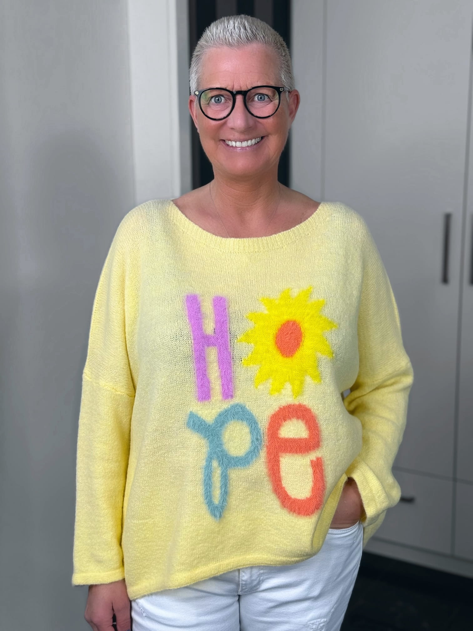 Emily van den Bergh-Pulli-Hope-gelb-1 markenfest Pullover Hope in gelb