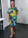Milano Italy Hemdblusenkleid Bali in blau-multicolour