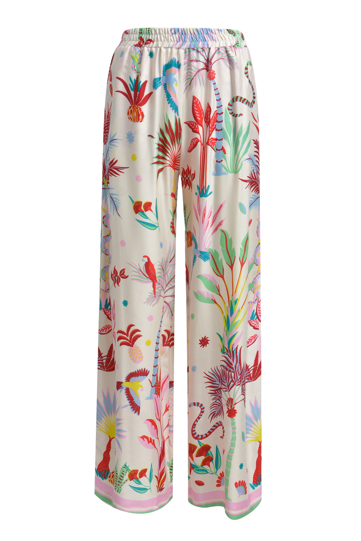 Milano Italy-Hose-62-6528-2279 Milano Italy Wideleg Pants Paradise in sand-multicolour – Ansicht 7
