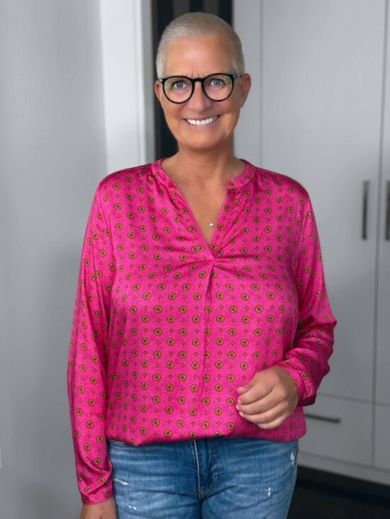 Milano Italy Bluse Bloom in pink-multicolour