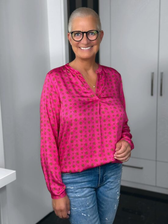 Milano Italy Bluse Bloom in pink-multicolour – Ansicht 2