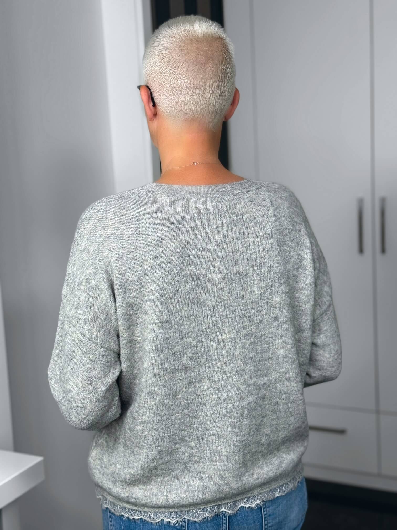 Milano Italy-Pullover-64-5442-9025-L-800-7 Milano Italy Pullover Grace in grau – Ansicht 7