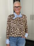 Emily van den Bergh Bluse Livia Leo in camel-braun