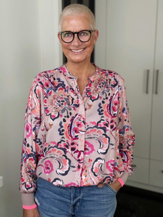 Emily van den Bergh Bluse Florence in rosé-multicolour