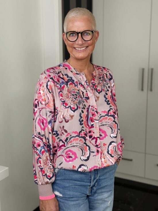 Emily van den Bergh Bluse Florence in rosé-multicolour – Ansicht 2