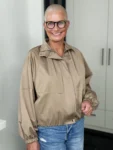 Blouson Café au Lait beige – Vorderansicht