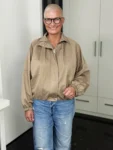 Blouson Café au Lait beige – Vorderansicht
