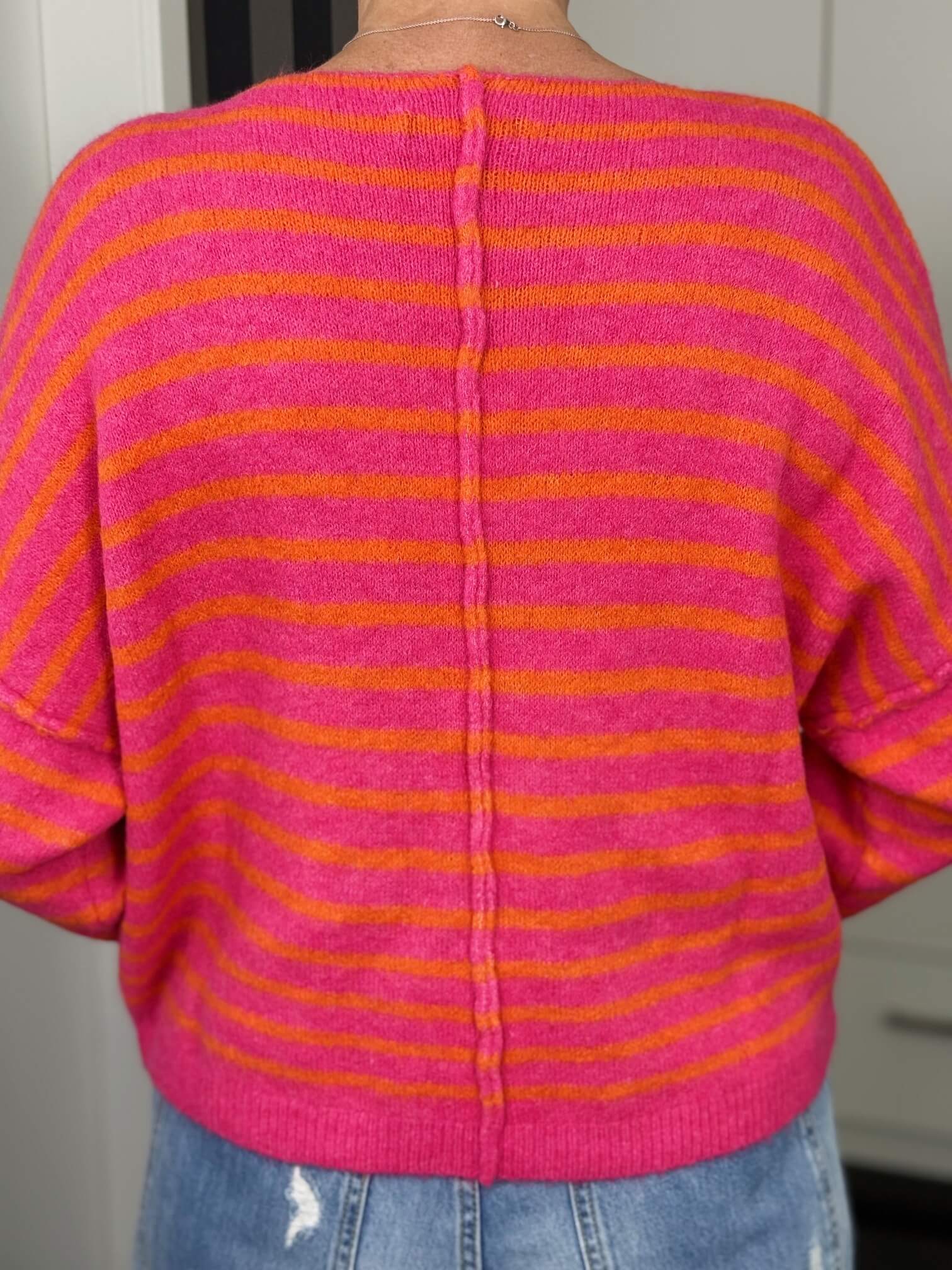 markenfest-Pullover-8-7 Ringelpullover in pink-orange – Ansicht 7