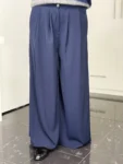 Marlenehose Easy Chic navy – Vorderansicht