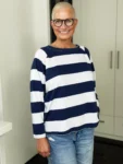 Shirt Maritim blau-weiß – Vorderansicht