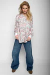 Emily van den Bergh Bluse Paisley Grace creme-multicolour – Vorderansicht