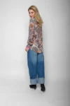 Emily van den Bergh Shirtbluse Paisley Glow in taupe-multicolour, Vorderansicht
