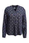 MILANO ITALY Bluse Medaillon in navy-multicolour, Vorderansicht