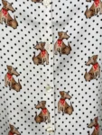 MILANO ITALY Hemdbluse Happy Dogs in creme-multicolour, Vorderansicht