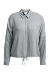 MILANO ITALY Hemdbluse Soft Grey in grau-meliert, Vorderansicht
