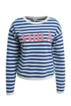 MILANO ITALY Ringelpullover Voilà in blau-weiß, Vorderansicht